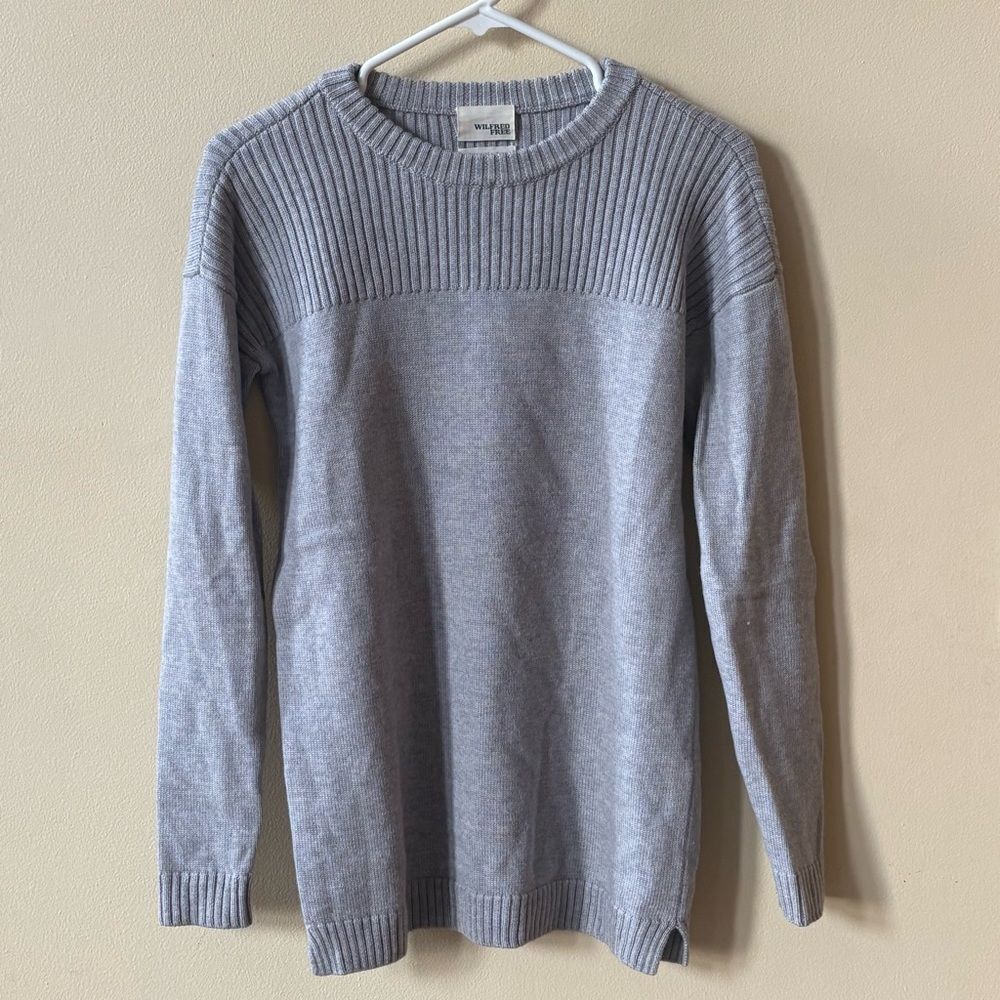 Wilfred Free Aritzia Oversized Grey Wool Sweater